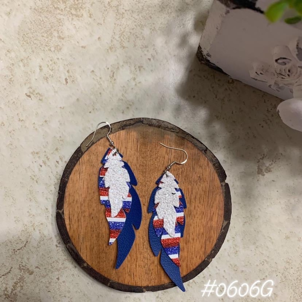 Faux leather earrings! Buy 3 get 1 free!